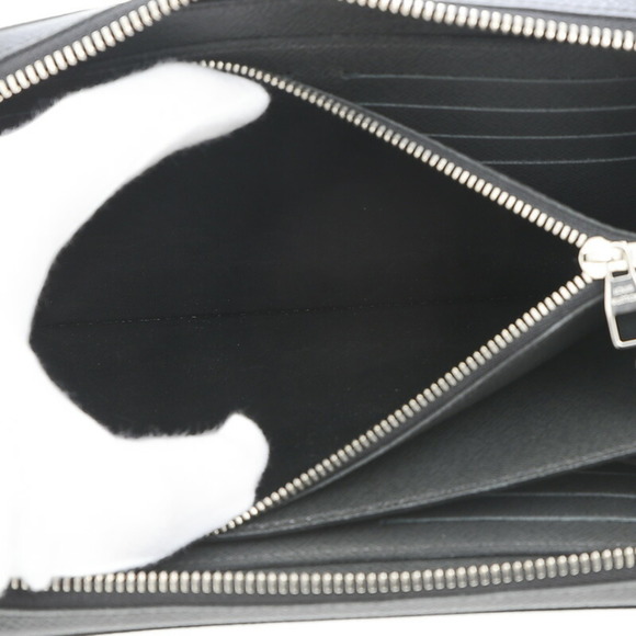 LOUIS VUITTON Taiga Zippy XL Round Zipper Long Wallet Noir M44275 - Picture 7 of 9